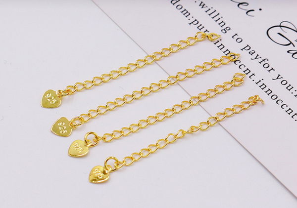 2 pcs / Gold Plated Bracelet Extension without Clasp EK37-EK40