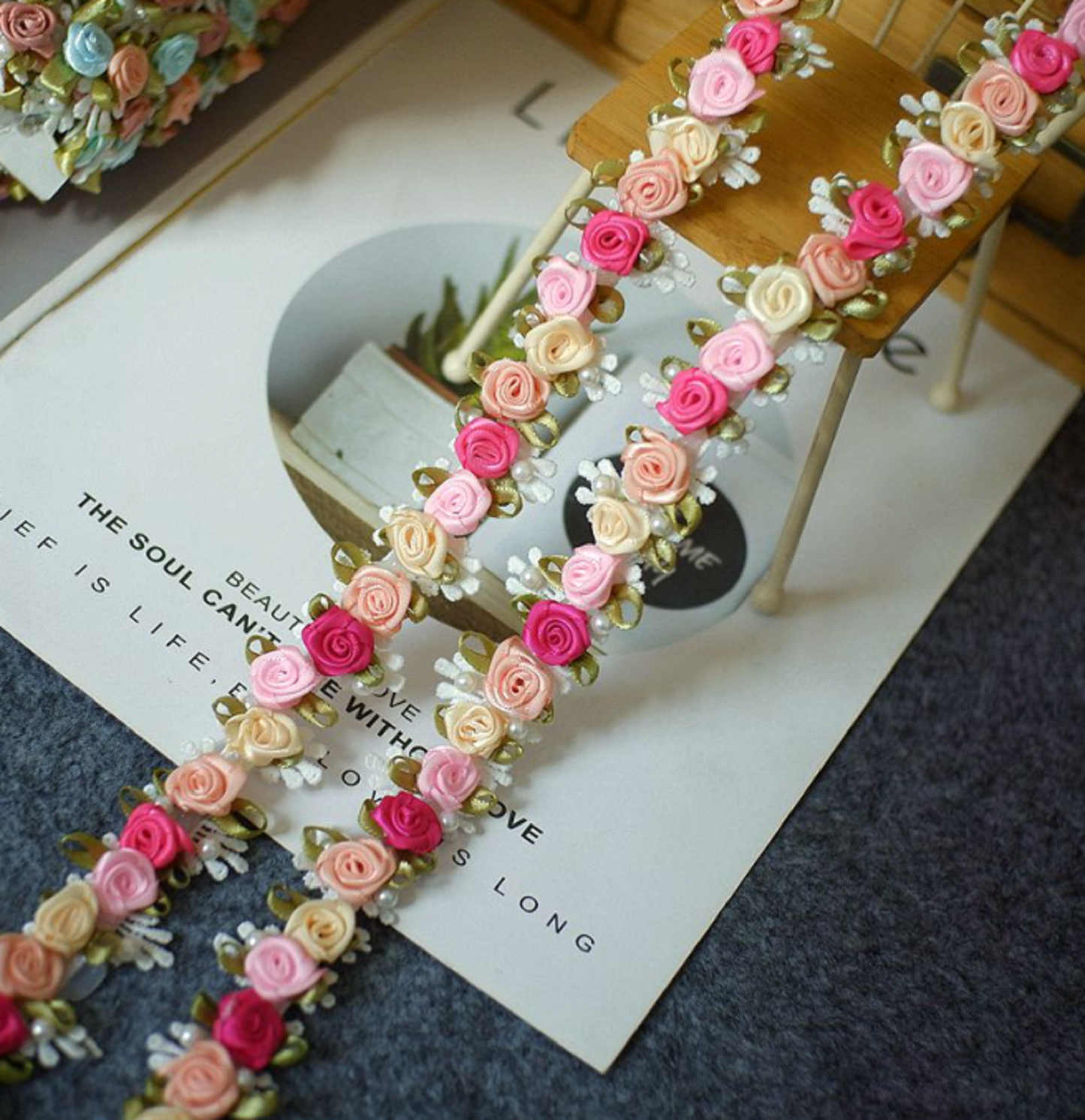 Floral Lace Trims, Headband Accessories Lace Trim  LF002