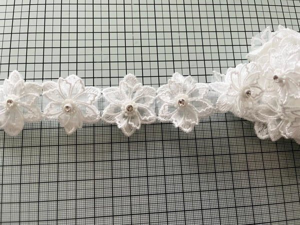 1 Meter / Floral Lace Trim, Headband Lace, Dress Lace  LF008/009/012/016