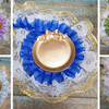 2 meters / Double Layer Lace Trims, Dress Lace Trim  LF013