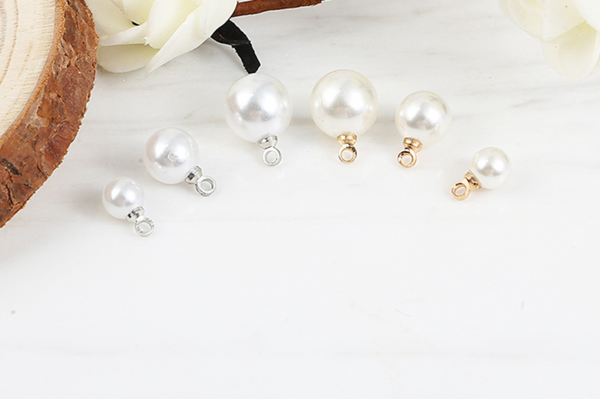 20 pcs / 6mm, 8mm /Single Loop Pearl Beads   P061