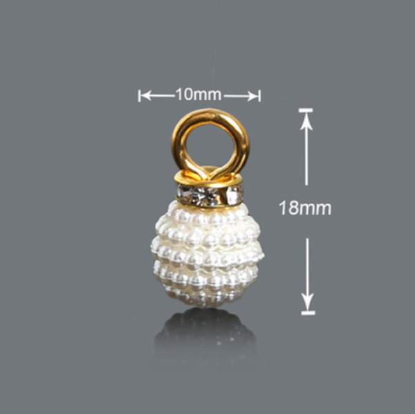 10 pcs / 8mm /Single Loop Pearl Beads P047/062