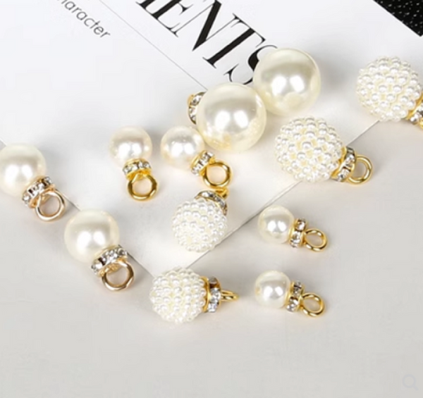 10 pcs / 8mm /Single Loop Pearl Beads P047/062