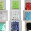 50 pcs / White / Organza, Silk / Fabric Flower Petals SF91
