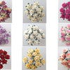 48 stems / 1.5cm / Mulberry Tea Rose Paper Flowers  SF100