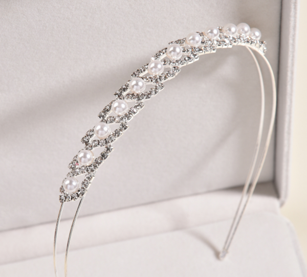 Silver Colour / Crystal Wedding Headband, Bridal Wedding Hair Accessories  TS1386