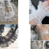 1 meter Lace Trims, Removable Wrist Cuffs Lace  LF003/004