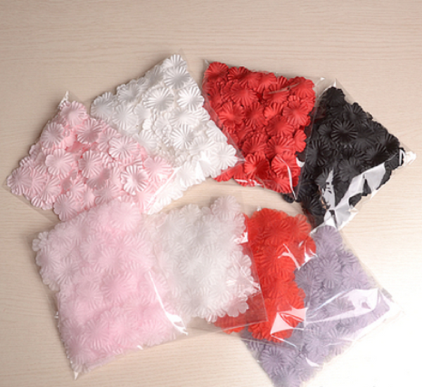 50 pcs / Organza, Silk / Fabric Flower Petals SF92