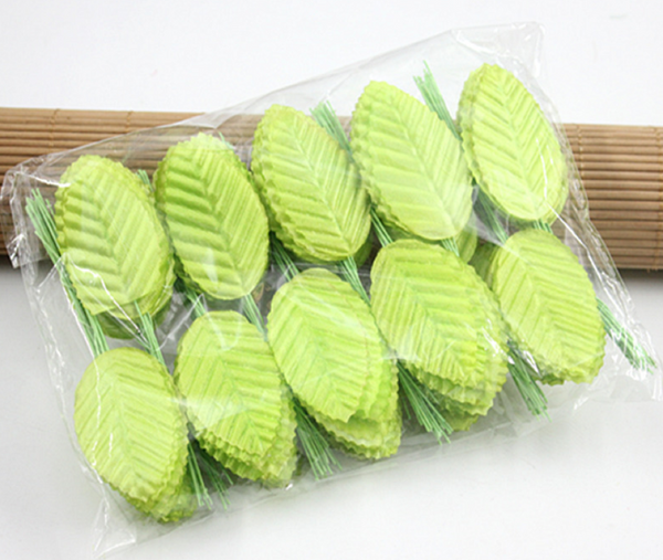 60 Pcs / Artificial Leaves, Bridal Bouquet Leaves  SF050