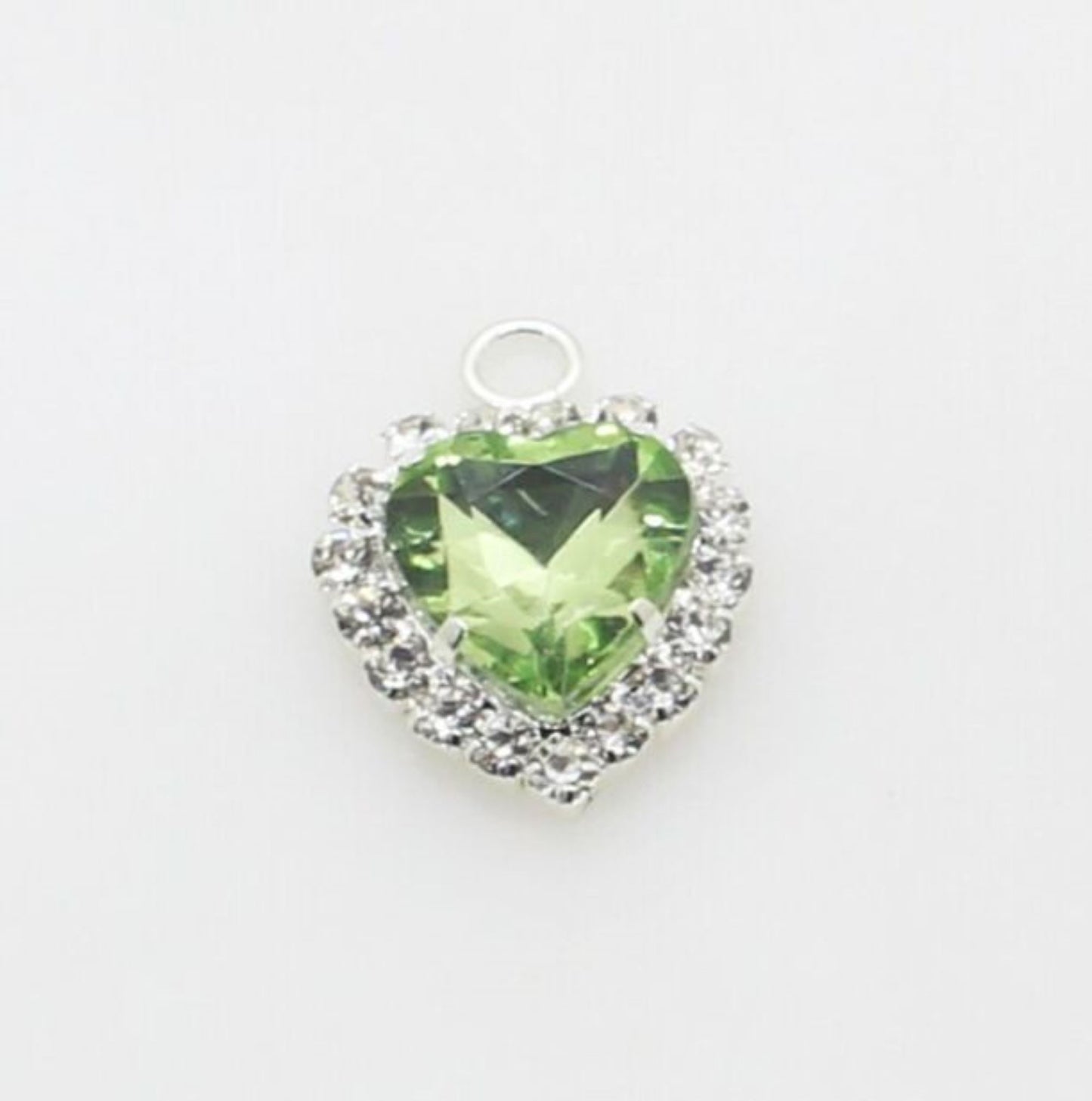 10 pcs / 10mm / Single loop Silver Base Pendant P040S