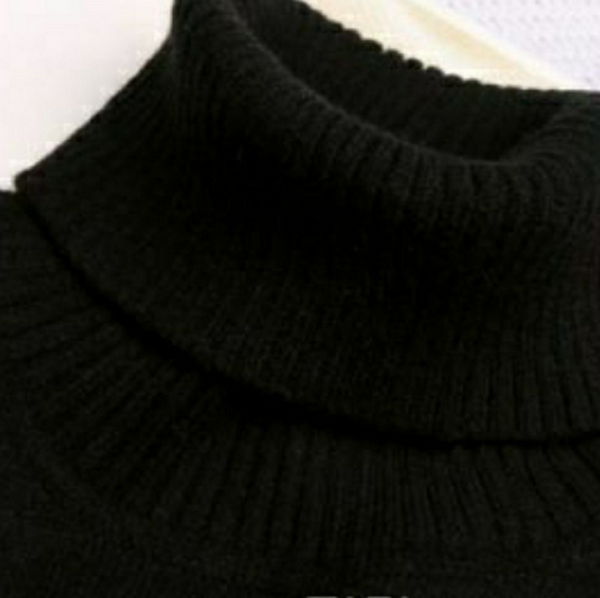 Removable Knit Fake Collar, False Collar, Removable Collar, Fake Sleeve Cuffs, False Wrist Cuffs, Removable Wrist Cuffs  B680(K)