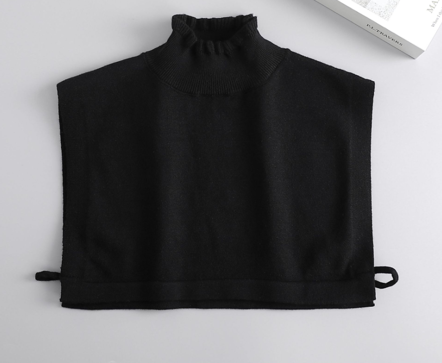 B662 / Removable Knit Fake Collar, False Collar, Removable Collar, Fake Sleeve Cuffs, False Wrist Cuffs, Removable Wrist Cuffs