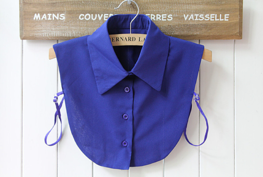 Pink, Dark Blue / Chiffon Fake Collar, False Collar, Removable Collar  B609(K)