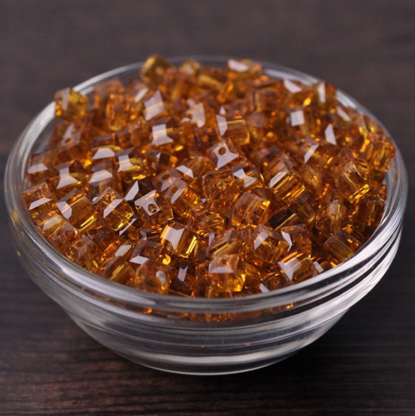 20 pcs / Square Cube Glass Beads   P01