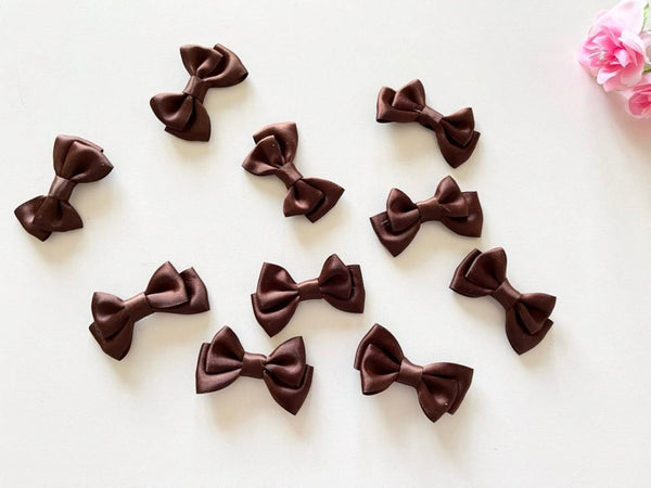 5cm x 2cm / 50 pieces Assorted Colours Mini Satin Bows BW001