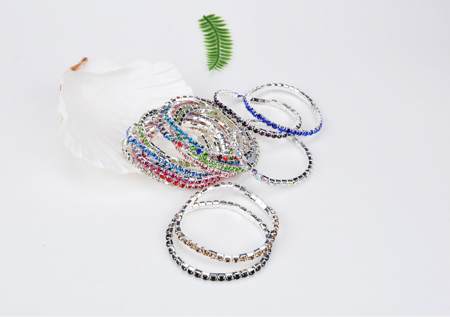 20 pcs / Elastic Mix Crystal Stretch Bracelet BC073