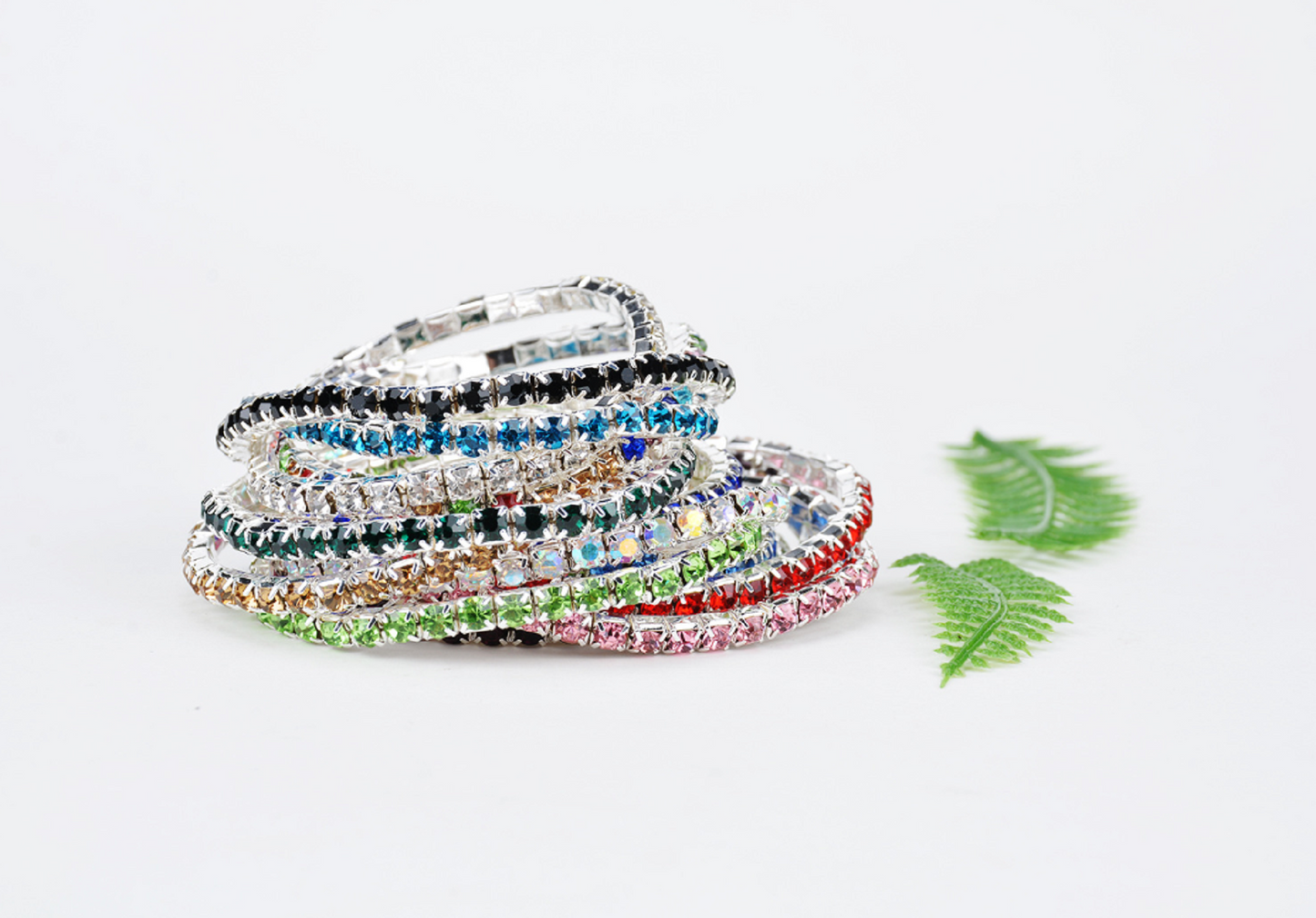 20 pcs / Elastic Mix Crystal Stretch Bracelet BC073