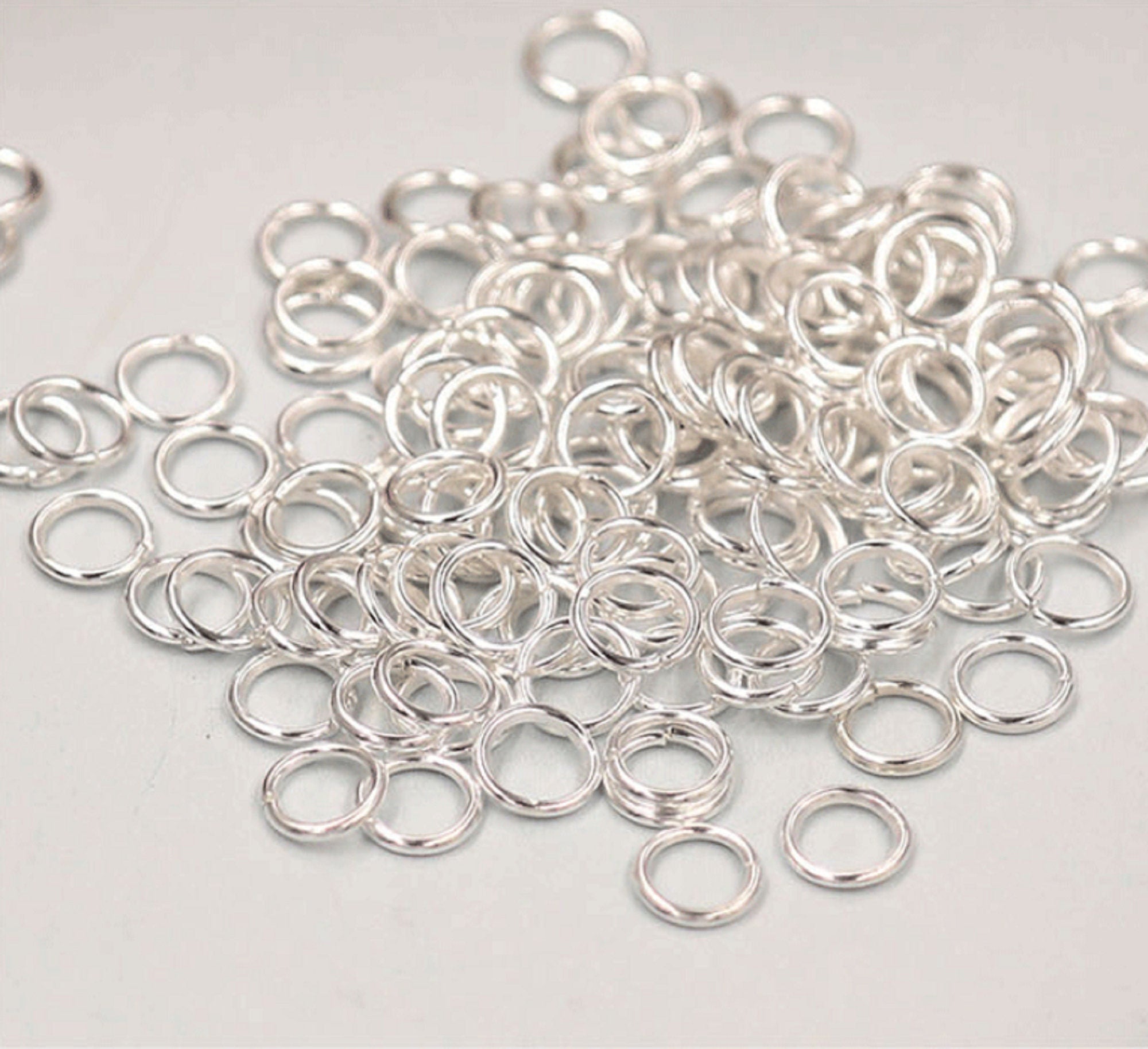 3000 Pcs /  Mixed Size 4mm, 5mm, 6mm, 7mm / Open Jump Rings