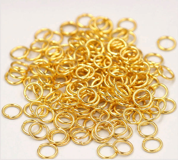 3000 Pcs /  Mixed Size 4mm, 5mm, 6mm, 7mm / Open Jump Rings