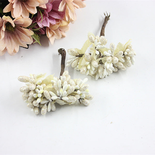 10 Stems / Mini Glitter Flower Stamens   SF029