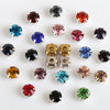 (S31S)  100 Pcs / 4mm / Sew On Silver Colour Base Rhinestones