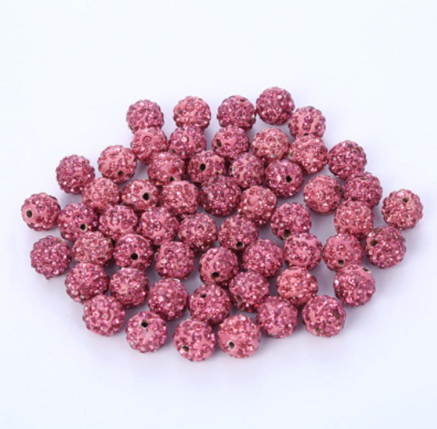 (Y213)  50 Pcs / Crystal Clay Beads, Jewellery Making