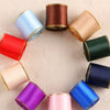 5 Meters / 3.2cm / Satin Ribbon with Gold Stripe R5