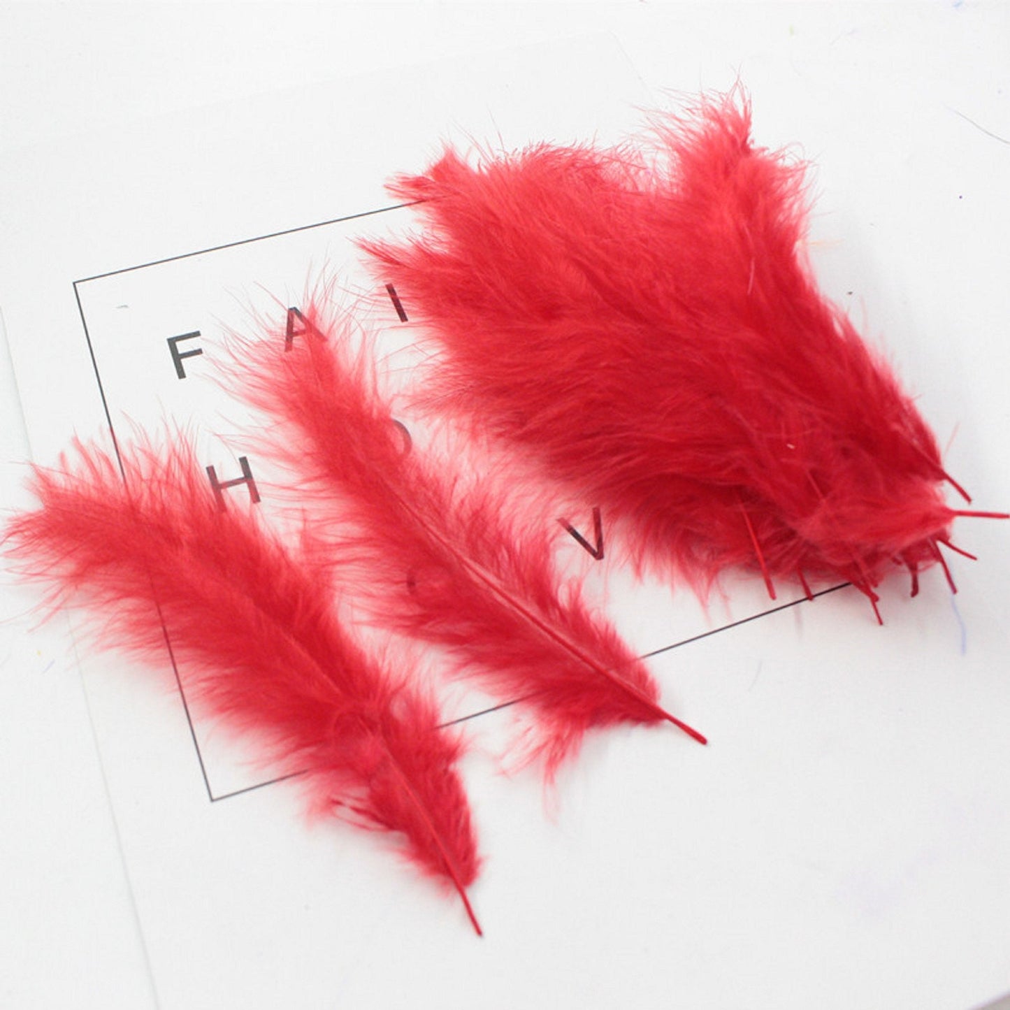 100 pcs / DIY Craft Soft Swansdown Feather Trim