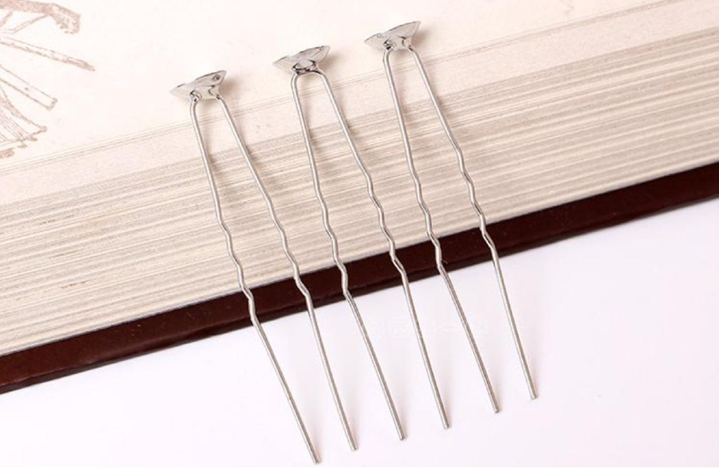 20 pcs / Silver U Shape Hair Clip  HP003