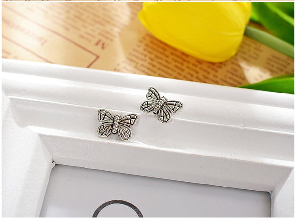 100 Pcs Mix Tibetan Silver Butterfly Spacers F065