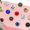 (S64S)  50 Pcs / 5mm / Sew On Silver No Claw Round Rhinestone