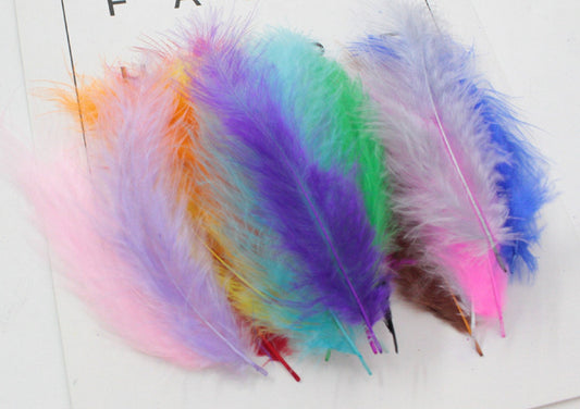 100 pcs / DIY Craft Soft Swansdown Feather Trim