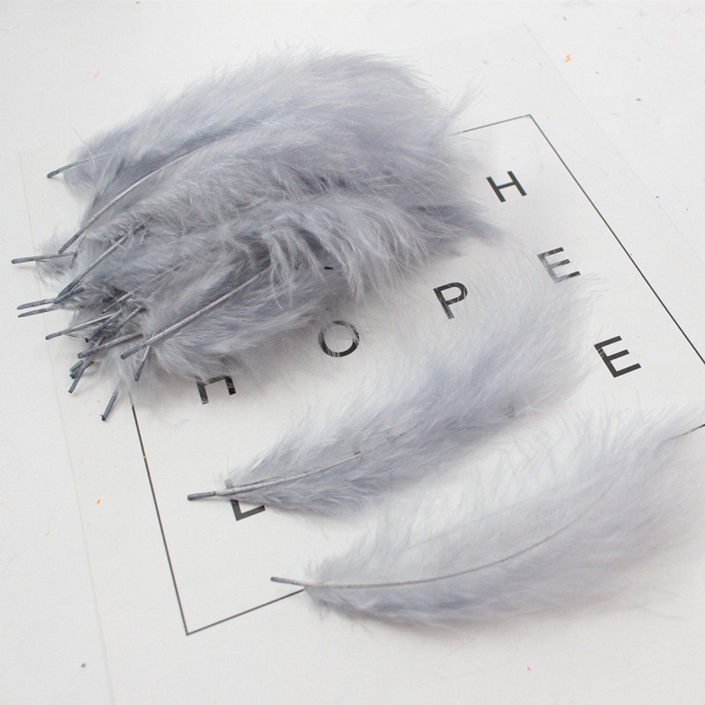 100 pcs / DIY Craft Soft Swansdown Feather Trim