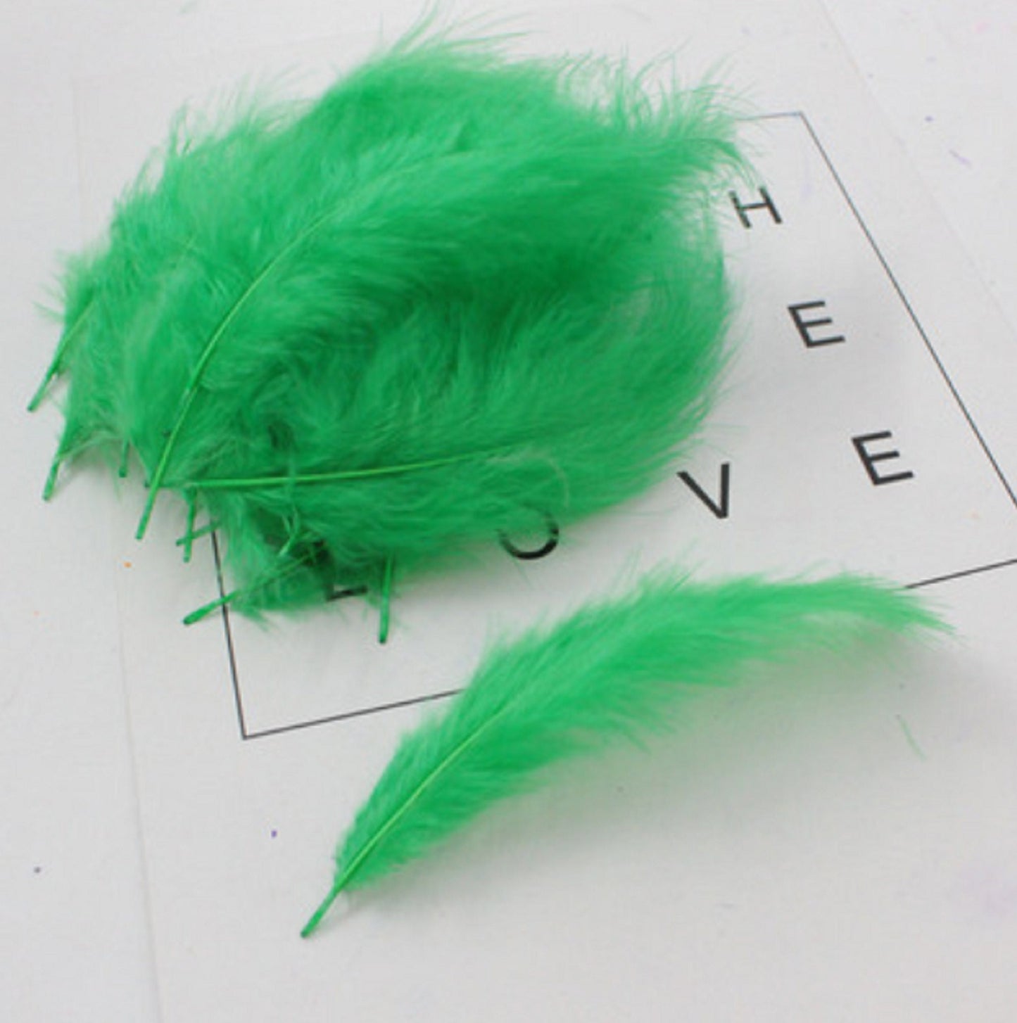 100 pcs / DIY Craft Soft Swansdown Feather Trim