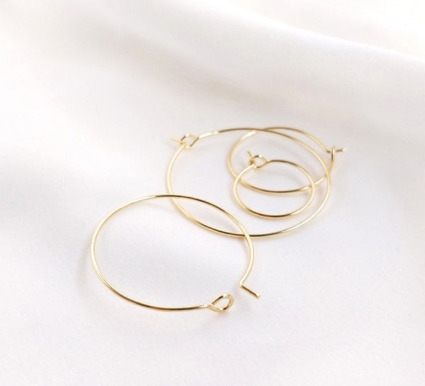 50 pcs / Earrings Hoop, Jewellery Making Findings, DIY Earrings Accessories  E81 / E82