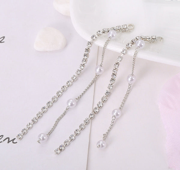 10 pcs / Crystal Earrings Connector Embellishments (E73, E74, E75)