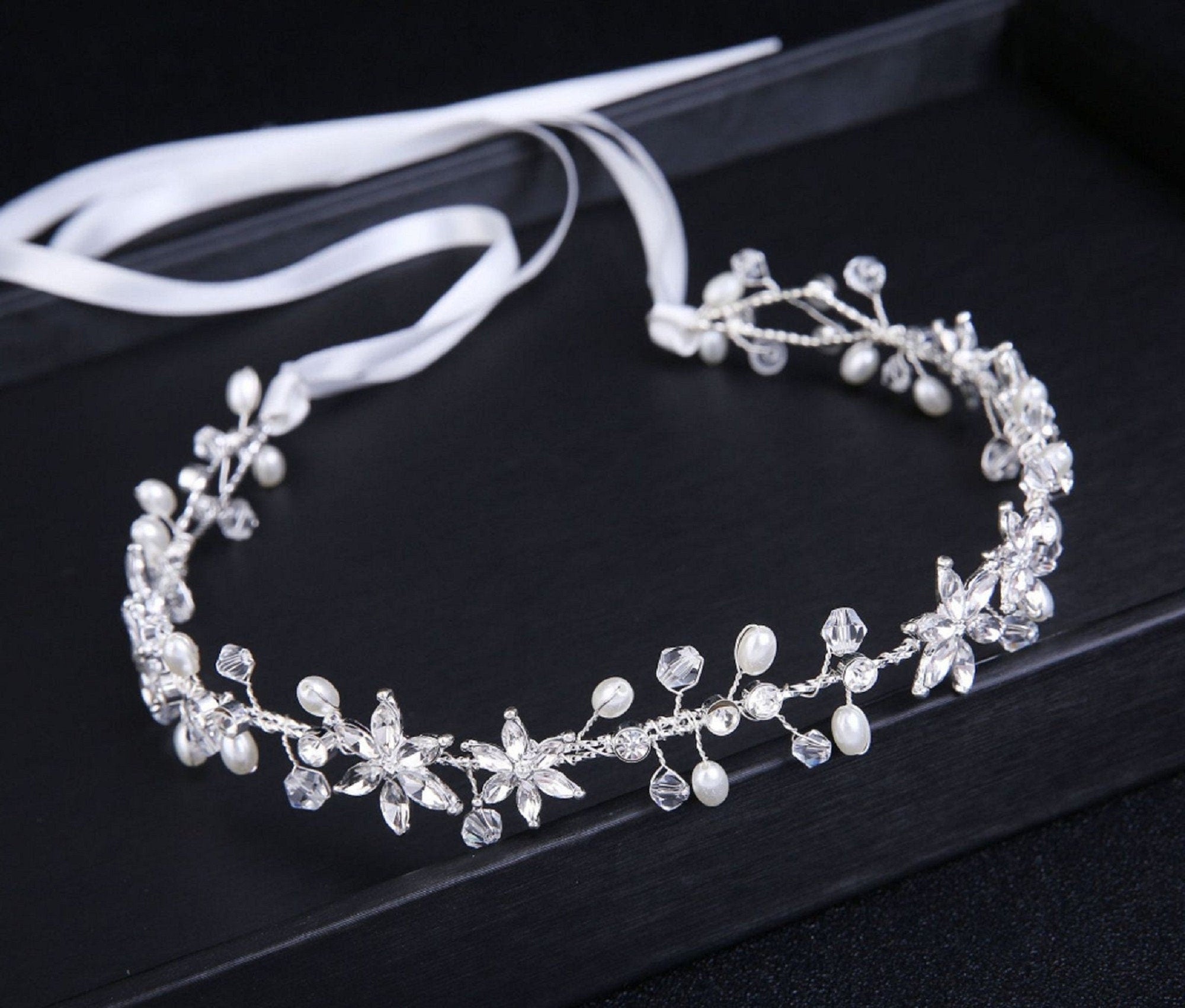 Bridal Hair Accessories Crystal Wedding Vine  V001