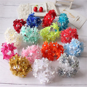 30 Pcs / 3.5cm Mix Artificial Flower Orangza Flowers  SF028