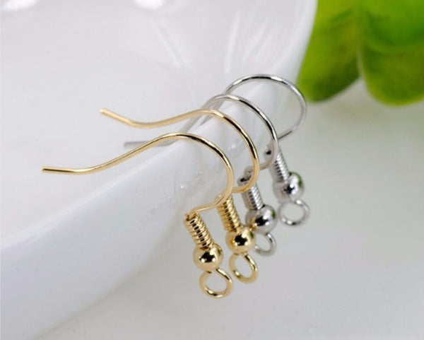 20 pcs / 14K, 18K Gold Plated Fish Hook Earrings  EK69