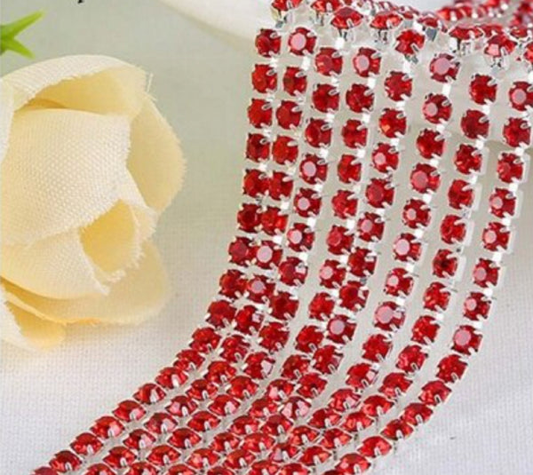 3 Meters / 2.5mm / Rhinestone Diamante Chain C23