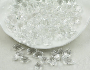 95 pcs / 6 x 12mm / Top Drilled Teardrop Glass Beads