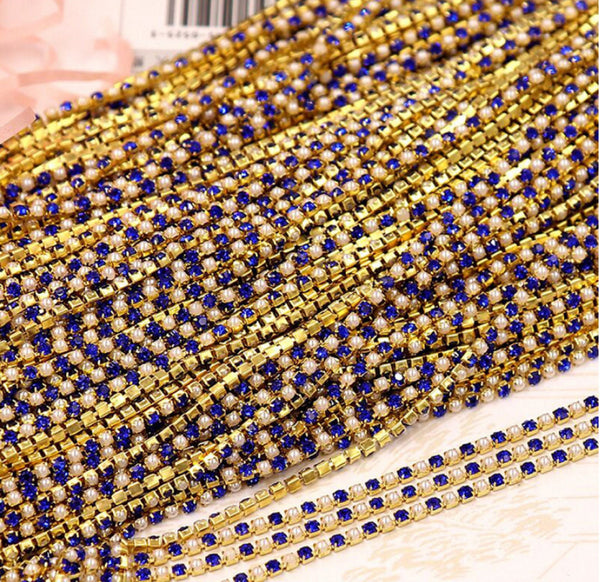 3 Meters / 2.5mm / Crystal Chain C25G