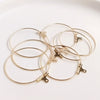 10 pcs / Gold Plated Earring Hoops  EK82