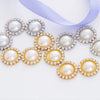 (B004)  20 Pcs / 14mm, 16mm / Flat Back Half Round Crystal Pearl