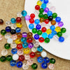 6mm, 8mm / Mixed Round Clear Glass Beads