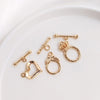 (EK32-34) 2 sets / Gold Plated Connector, Gold Plated Clasp