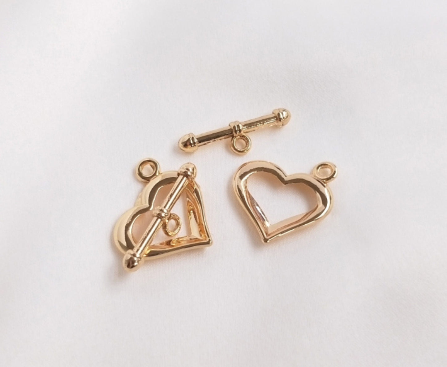 (EK32-34) 2 sets / Gold Plated Connector, Gold Plated Clasp