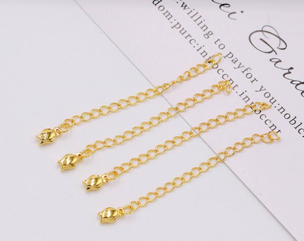 2 pcs / Gold Plated Bracelet Extension without Clasp EK37-EK40