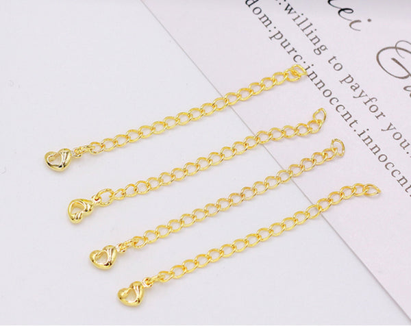 2 pcs / Gold Plated Bracelet Extension without Clasp EK37-EK40