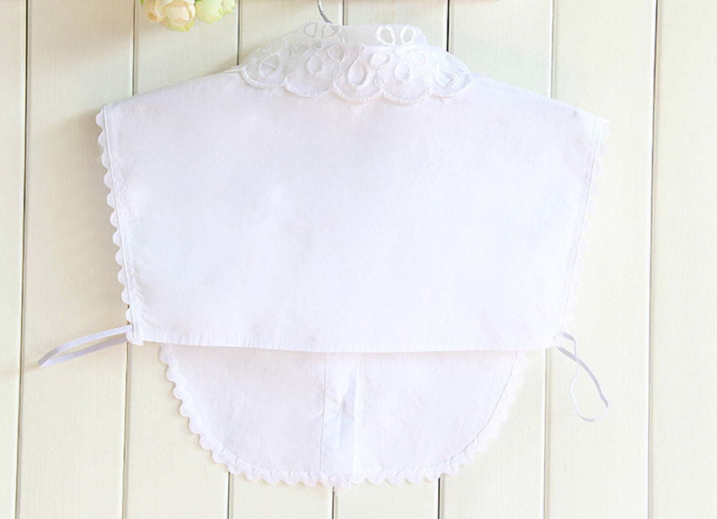 Pure White, Black / Fake Lace Collar, False Collar, Removable Collar  B102(E)